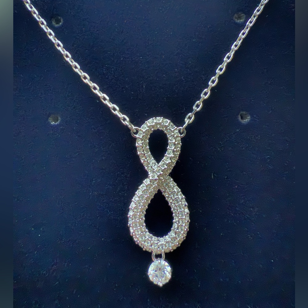 Swarovski Crystal Twist Infinity Necklace